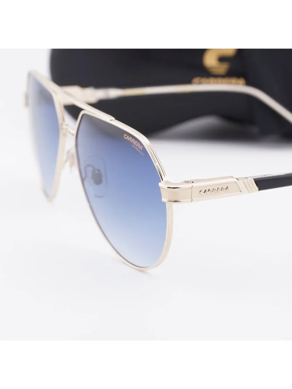 CARRERA 1067/S 0J5G 08 Aviator Sunglasses - Gold / Blue